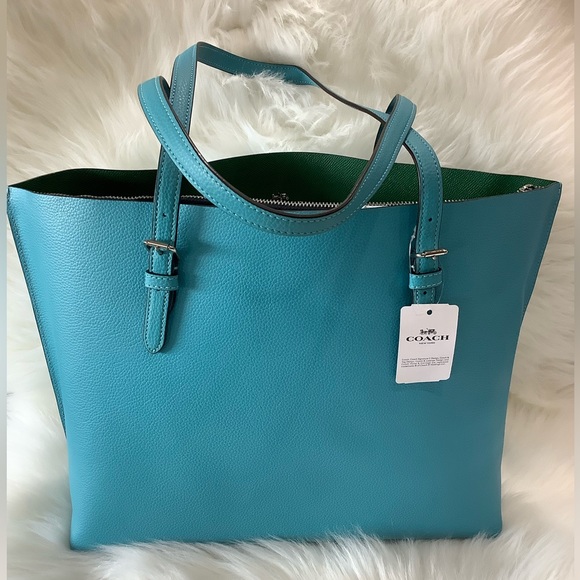 NWT! 🦋 COACH LEATHER MOLLIE TOTE - Picture 2 of 16